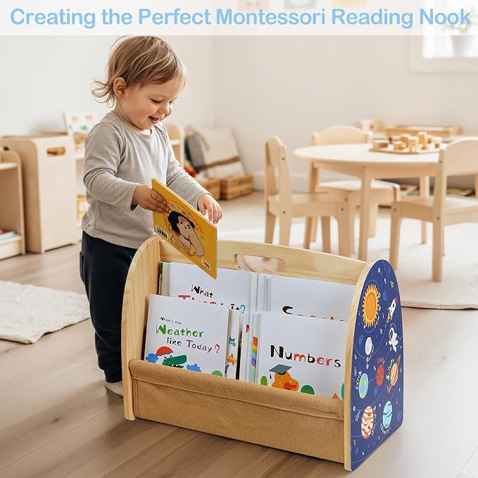 Toddler Bookshelf Double-Sided - Image 5