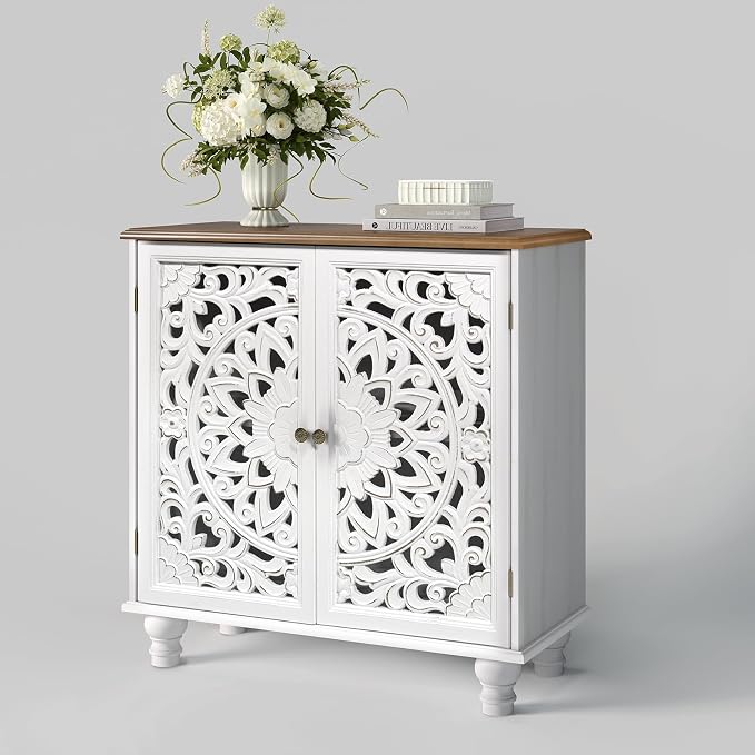 JOINICE White Accent Cabinet - Image 9