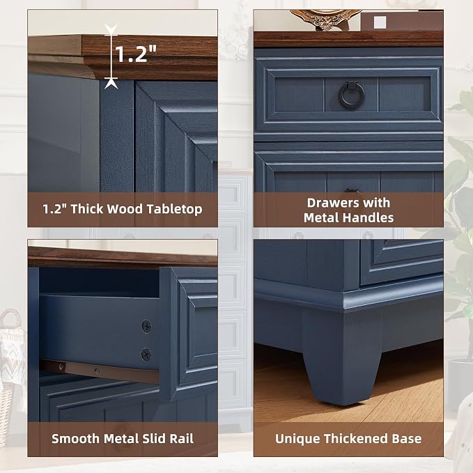 Joaxswe Farmhouse 6 Drawer Dresser - Image 7