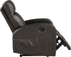 Lexicon Manual Recliner Chair, Faux Leather Reclining Chair, Wall Hugger - Image 14