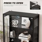 BROTTAR Display Cabinet with Glass Door, 6-Tier 71" Curio Cabinet with 3 Color - Image 3