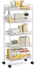 TOOLF 5-Tier Rolling Cart, Metal Utility Cart by TOOLF
