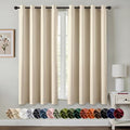 MIULEE Blackout Curtains for Bedroom 2 Panels 55 x 68 Inch Long Cream Beige | by MIULEE