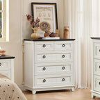 Joaxswe Farmhouse 5 Drawer Dresser - Image 8