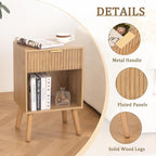 Fultyle Night Stand with Drawer, Mid Century Nightstand with Storage, Modern - Image 5