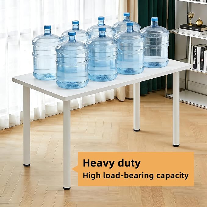 QLLY 29.5 inch / 75cm Adjustable Metal Desk Legs, Heavy Duty Furniture Table - Image 4