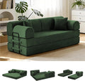 79'' Convertible Sofa Bed, 6 in 1 Folding Floor Futon Couch Sleeper by QQR