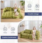 MAXYOYO Folding Sofa Bed, L-Shaped Convertible Sofa - Image 5