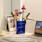 Puransen Blue Book-Shaped Vase for Flowers - Image 4