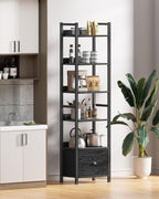 Furologee 6 Tier Bookshelf, Tall Shelf - Image 6