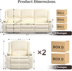 Yolsali 3 Seater Recliner Sofa Set - Image 2
