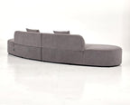 Container Furniture Direct 132" Curved Sofa - Image 11