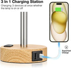 Fenmzee Bedside Table Lamp for Bedroom - Image 3