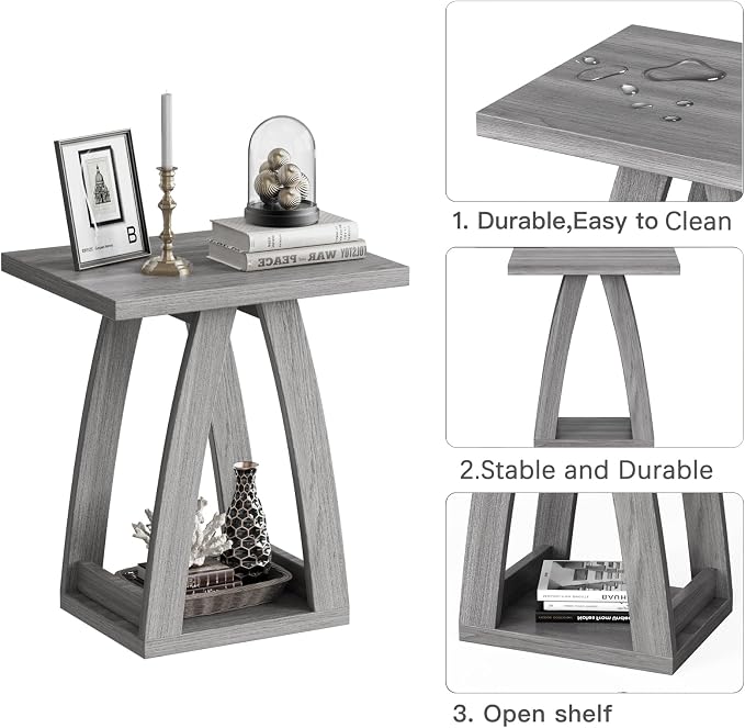 FROMJBEST End Tables Living Room, Side Table Beside Sofa, Nightstand - Image 7
