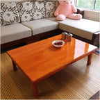 Korean Solid Wood Orange Coffee Table - Image 5
