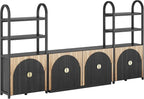 BELLEZE 3-Piece Arched TV Stand Entertainment Center - Image 7