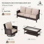 HERA'S HOUSE High Back Patio Furniture Set - Image 6