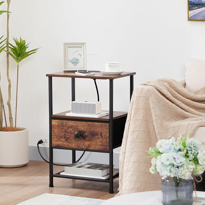 LOAKEKEL Night Stand Set 2, Nightstand - Image 2
