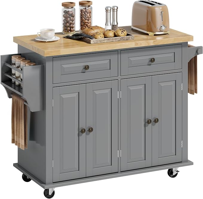 HOMCOM Kitchen Island Cart by HOMCOM