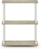 Furinno TURN-N-TUBE Storage Shelves, 3-Tier Book Shelf, Corner Shelf, Toolless - Image 5