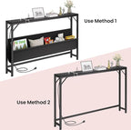 Asgolion 47.2'' Skinny Console Table - Image 4