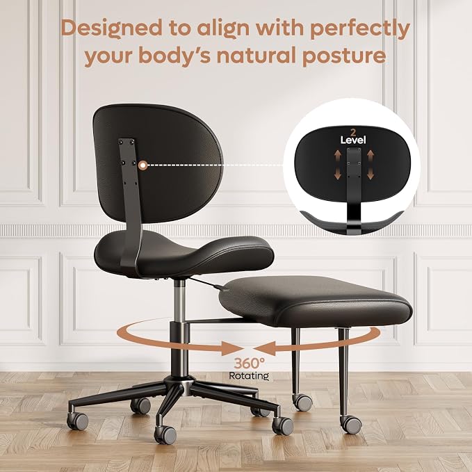 Pinmoco Upgraded Cross Legged Office Chair - Image 3