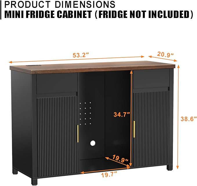 GDLF Large Coffee Bar Cabinet - Image 2