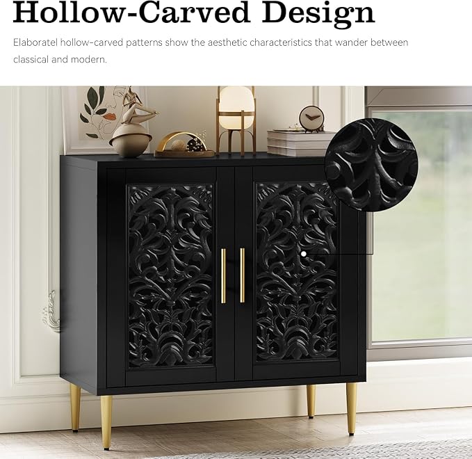 ARTPOWER Vintage Accent Cabinet - Image 4