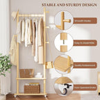 Taitiy Coat Rack Freestanding Clothing Rack - Image 5