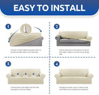 Stretch Oversized Couch Covers for Sofa Slipcover, Soft Jacquard Non-Slip - Image 5