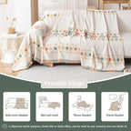 DREAMINGO Couch Cover Boho Washable Sofa Covers - Image 3