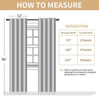 Boho Floral 100% Blackout Curtains 96 Inch 2 Panels Linen Texture | Farmhouse - Image 8