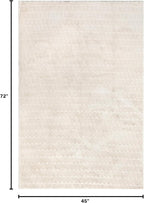nuLOOM Nia Beige Geometric Washable Area Rug - Image 2