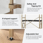 HOMISSUE Bookcase, 7-Tier Tall Bookshelf Metal Bookcase and Bookshelves - Image 7
