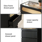 senlin Fluted 5 Drawer Dresser, - Image 5