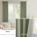 Blackout Curtains 92 Inches Long 2 Panels Set, Pinch Pleated - Image 6