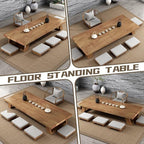 63in Japanese Floor Table, Low Altar Table - Image 3