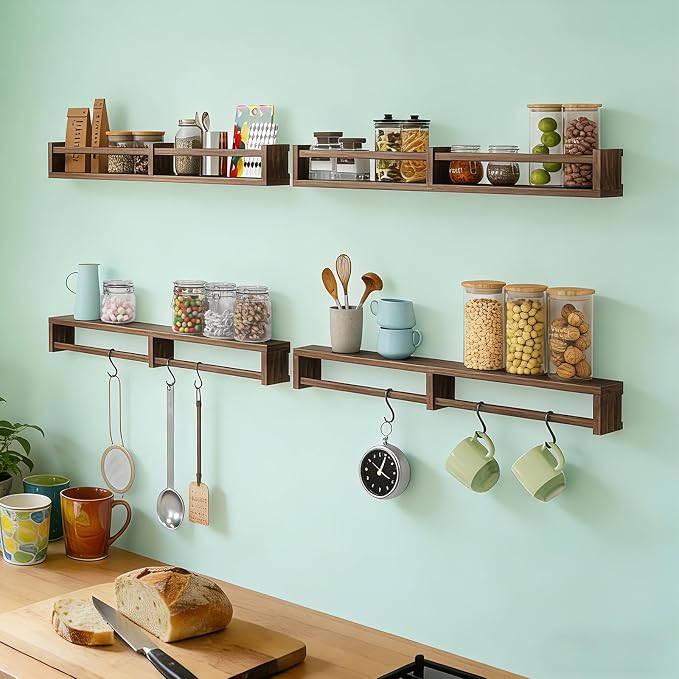 Fixwal Nursery Book Shelves, 32 Inch Floating Bookshelves - Image 7