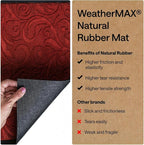 GORILLA GRIP 100% Waterproof All-Season WeatherMAX Doormat US Designed Natural - Image 6