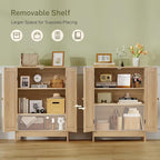 Iwell Storage Cabinet, Rattan Cabinet - Image 5