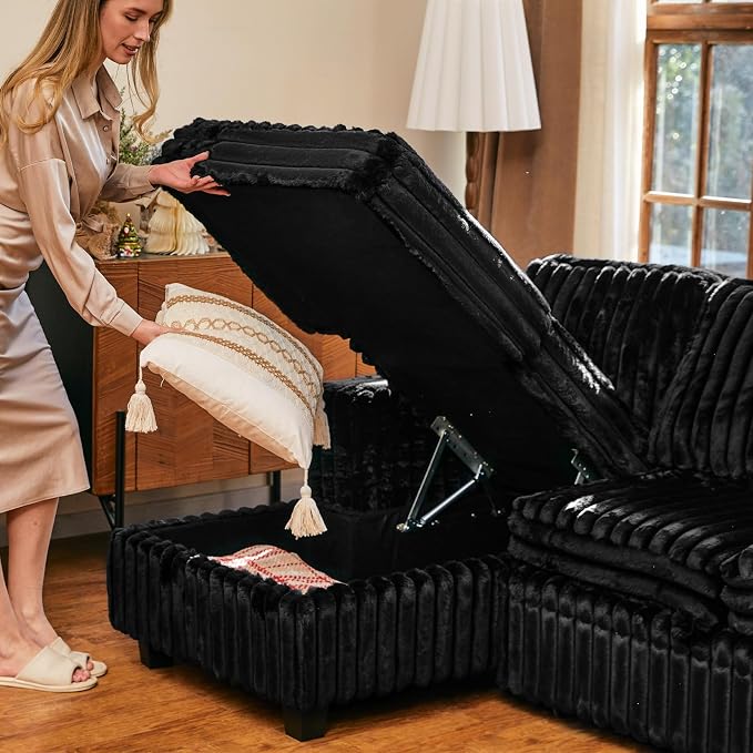 Belffin Modular Sectional Storage Chaise Module - Image 4