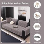 Velvet Couch Cover, Washable Sectional Sofa Cover, Anti Slip Sofa Slipcovers - Image 5