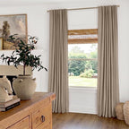 Faux Linen Total Blackout Curtains - Image 3