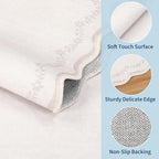 GarveeHome 2x6 Scalloped Washable Runner Rug Non Slip Hallway Kitchen Rug | - Image 4