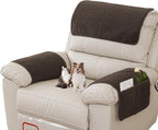 Armrest Covers - Arm Chair Covers Set of 3 Recliner Chair Covers, by Obliqwin