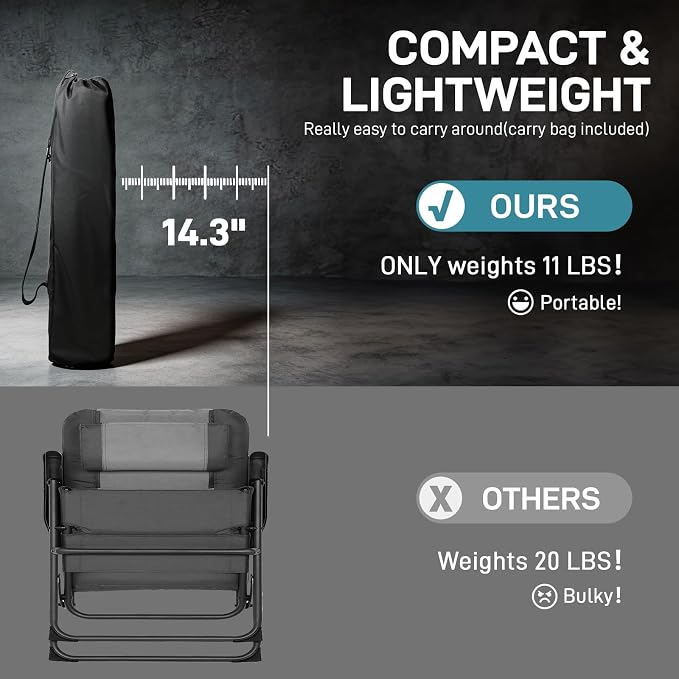 EVER ADVANCED Reclining Camping Chairs - Image 5