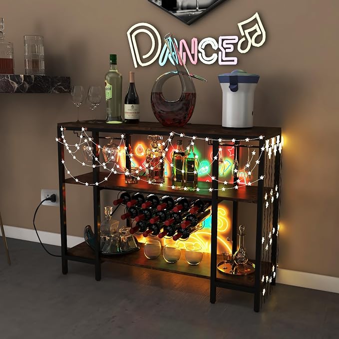 Giantex Wine Rack Freestanding Floor, Bar Cabinet - Image 9
