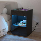 HOMMPA Open Shelf LED Nightstand - Image 6