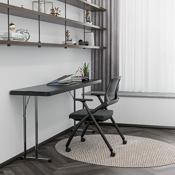 VINGLI 6 FT Narrow Folding Table, Home Work - Image 2