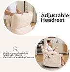 Rocking Chair Nursery with Adjustable Armrests, Electric Glider Recliner - Image 6